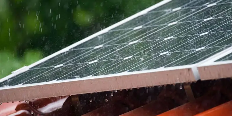 Solar panels for rainy days